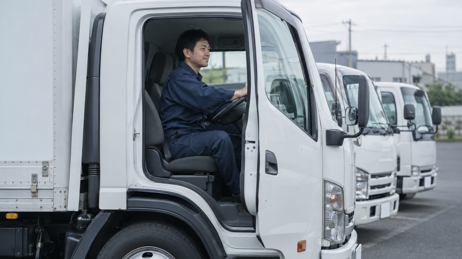 運転席に座るドライバー