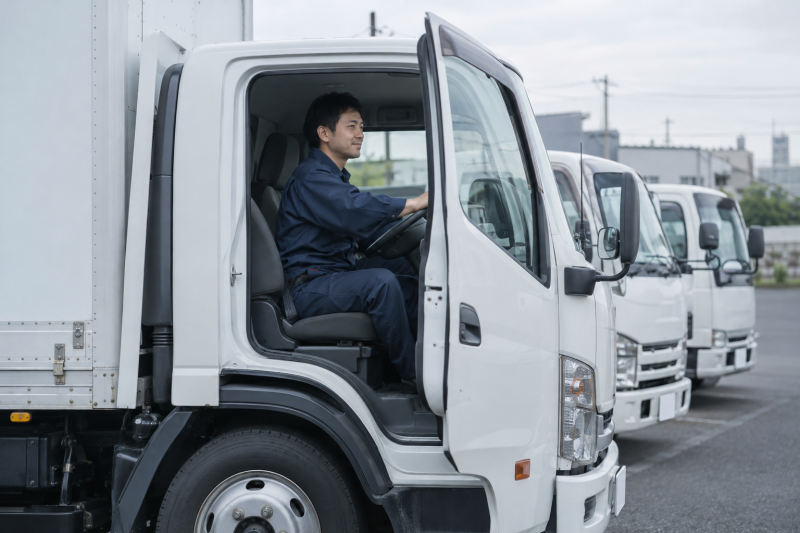 運転席に座るドライバー